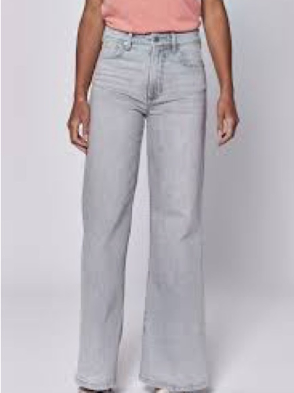 Dear John High-Rise Wide Leg Women's Jeans in Light Gray EUC